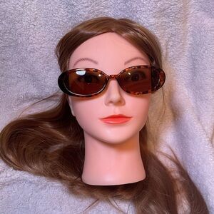 Brown Oversized Retro Sunglasses